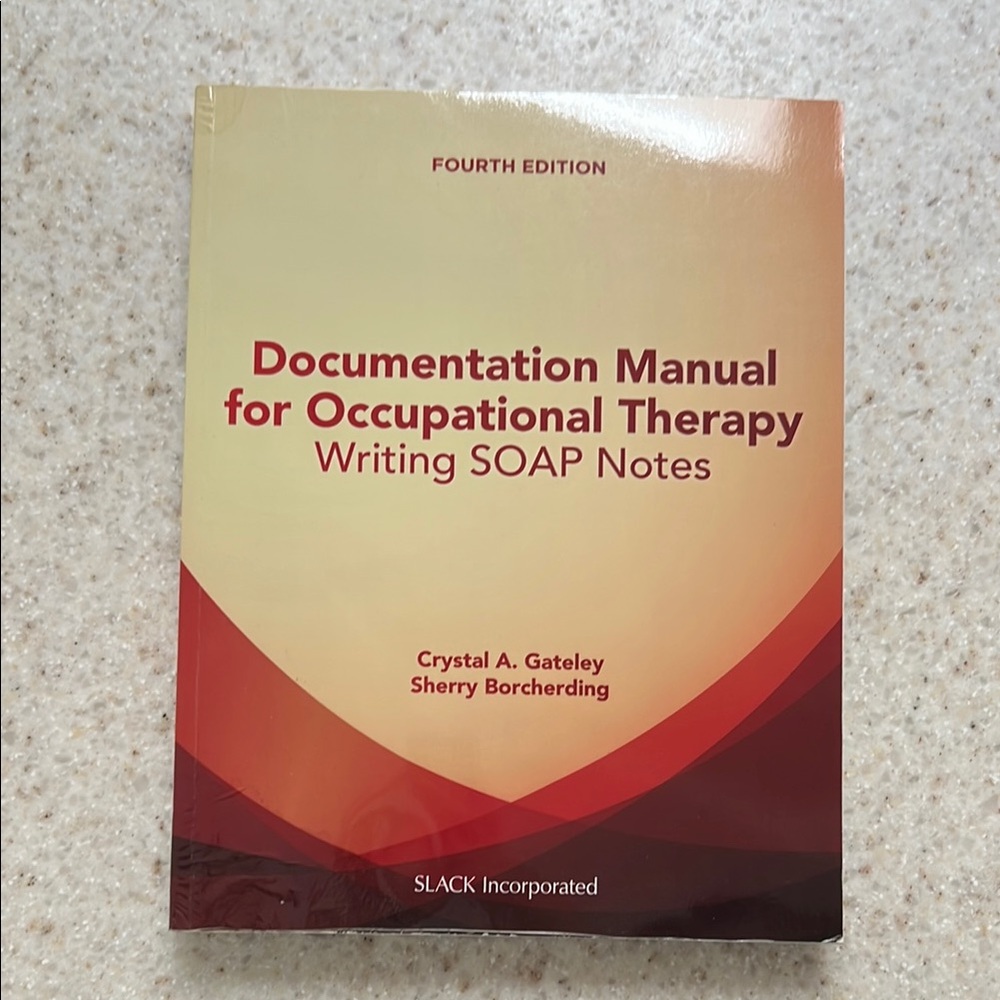 Documentation Manual for Occupational Therapy - Red and Cream